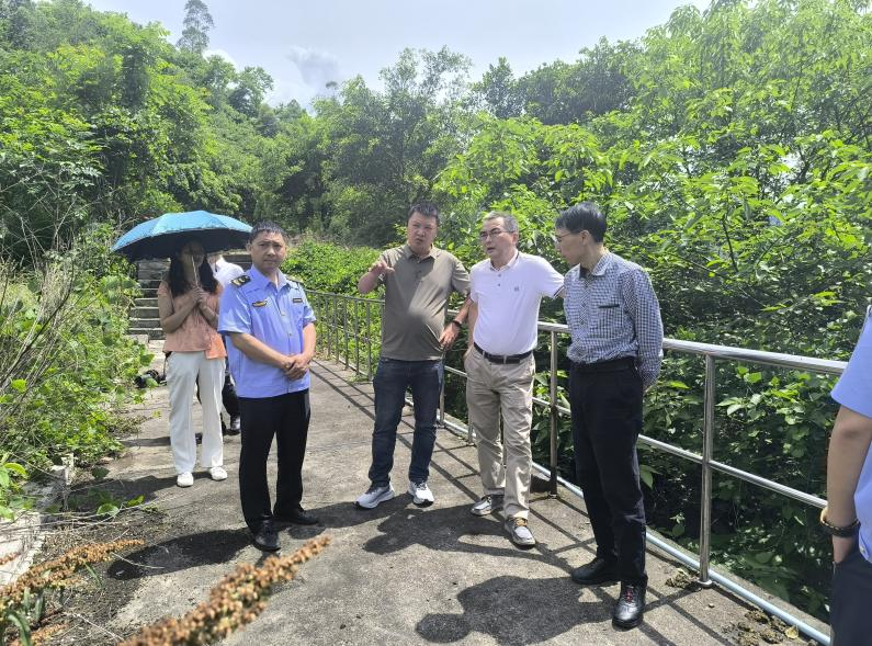 图片1 调研组在劳动镇先锋村垃圾填埋场现场调研