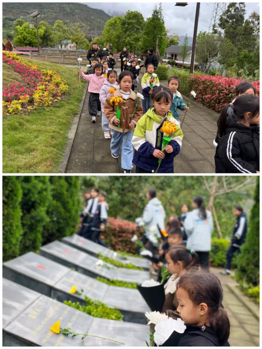 永乐幼儿园幼儿敬献手工菊花